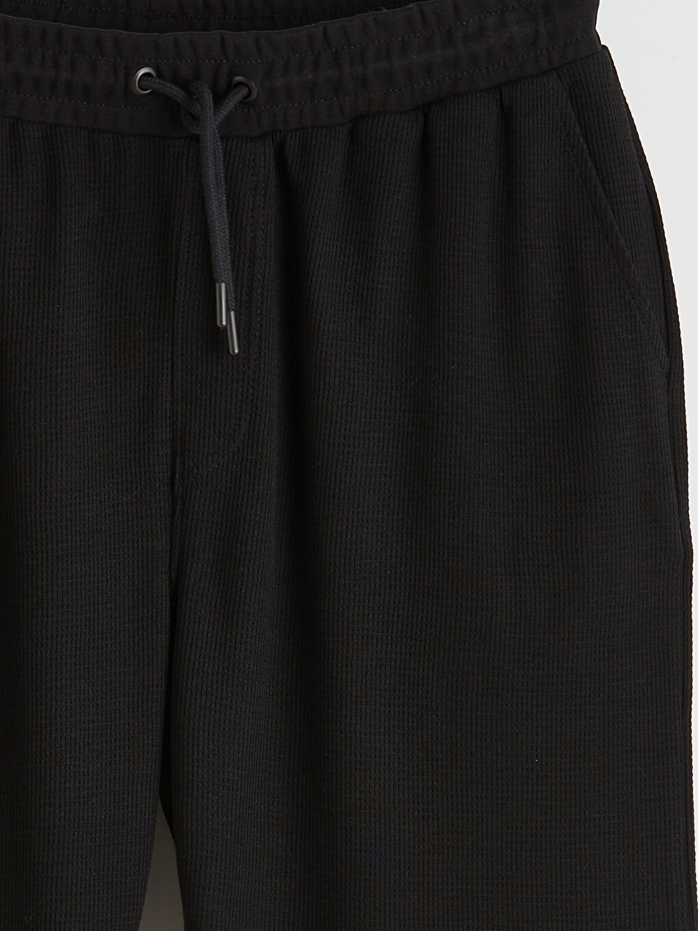 Siyah Standart Kalıp Erkek Şort-2