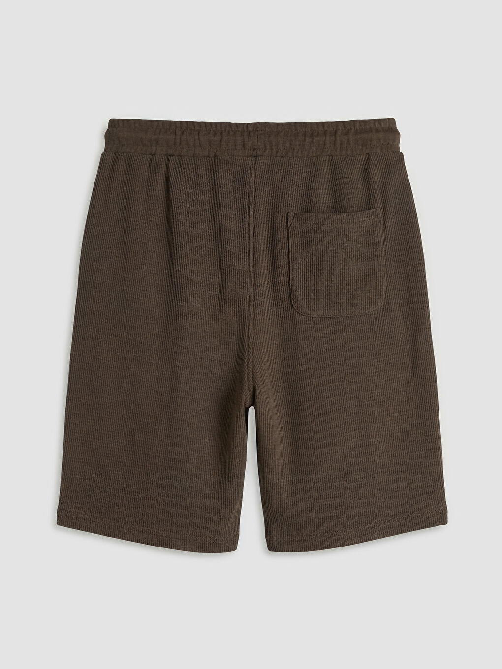 Kahverengi Standart Kalıp Erkek Şort-5