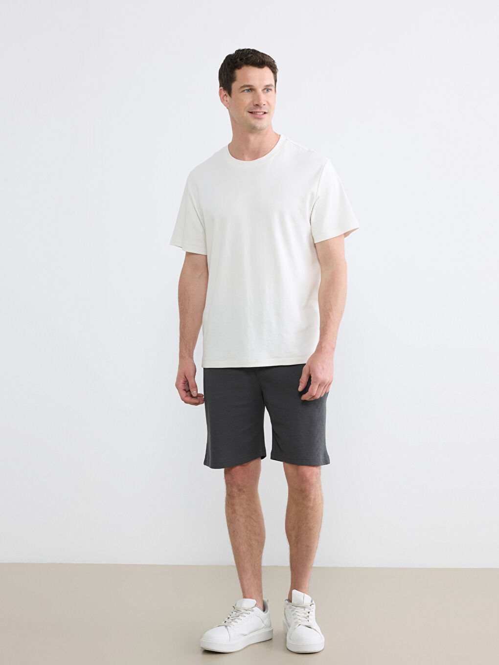 Antrasit Standart Kalıp Erkek Şort