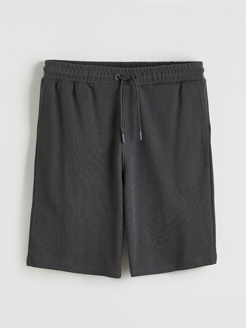 Antrasit Standart Kalıp Erkek Şort-4