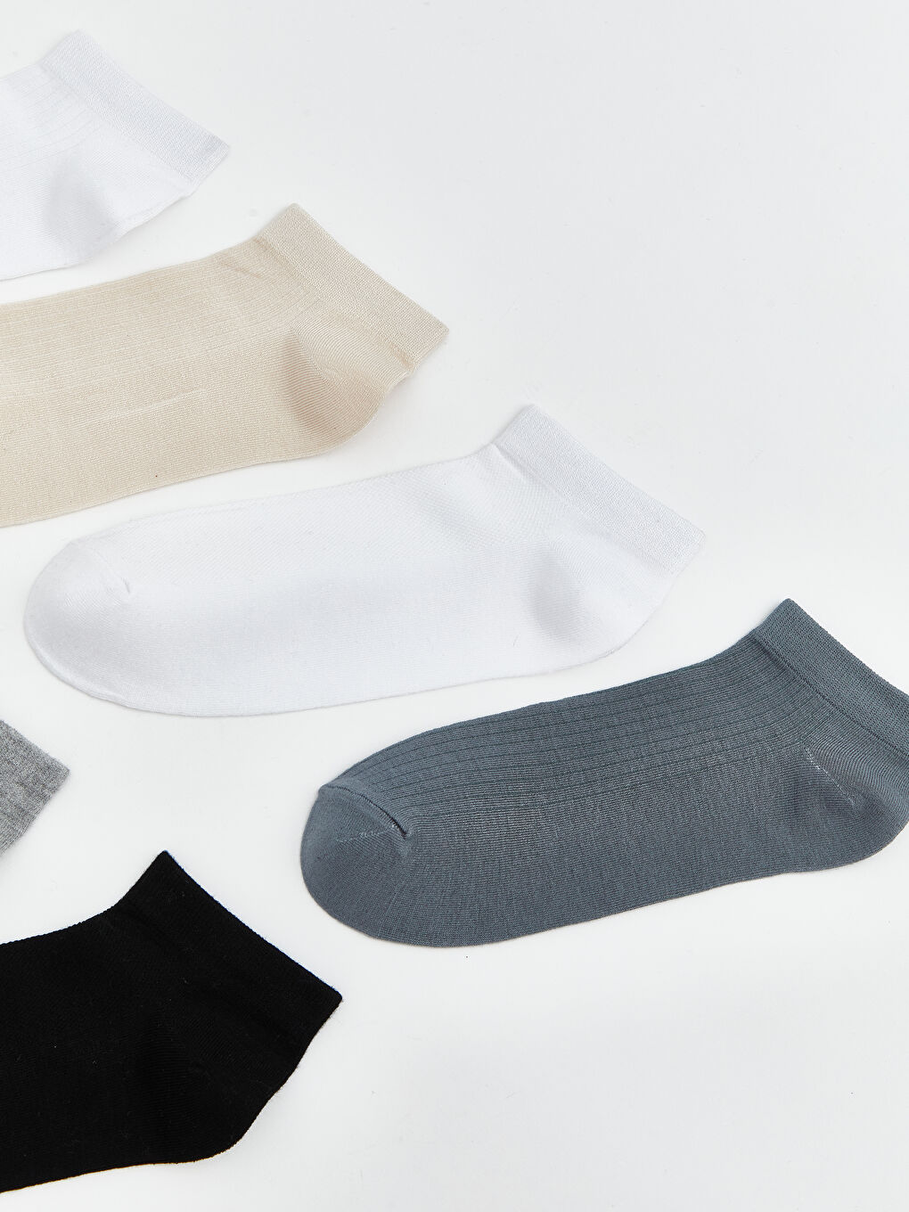 Karışık Erkek Bambu Patik Çorap 7'li-1