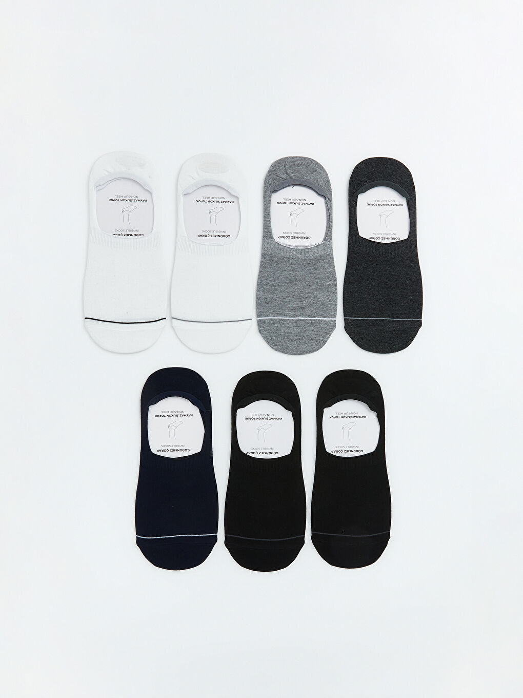 Karışık Erkek Bambu Babet Çorap 7'li