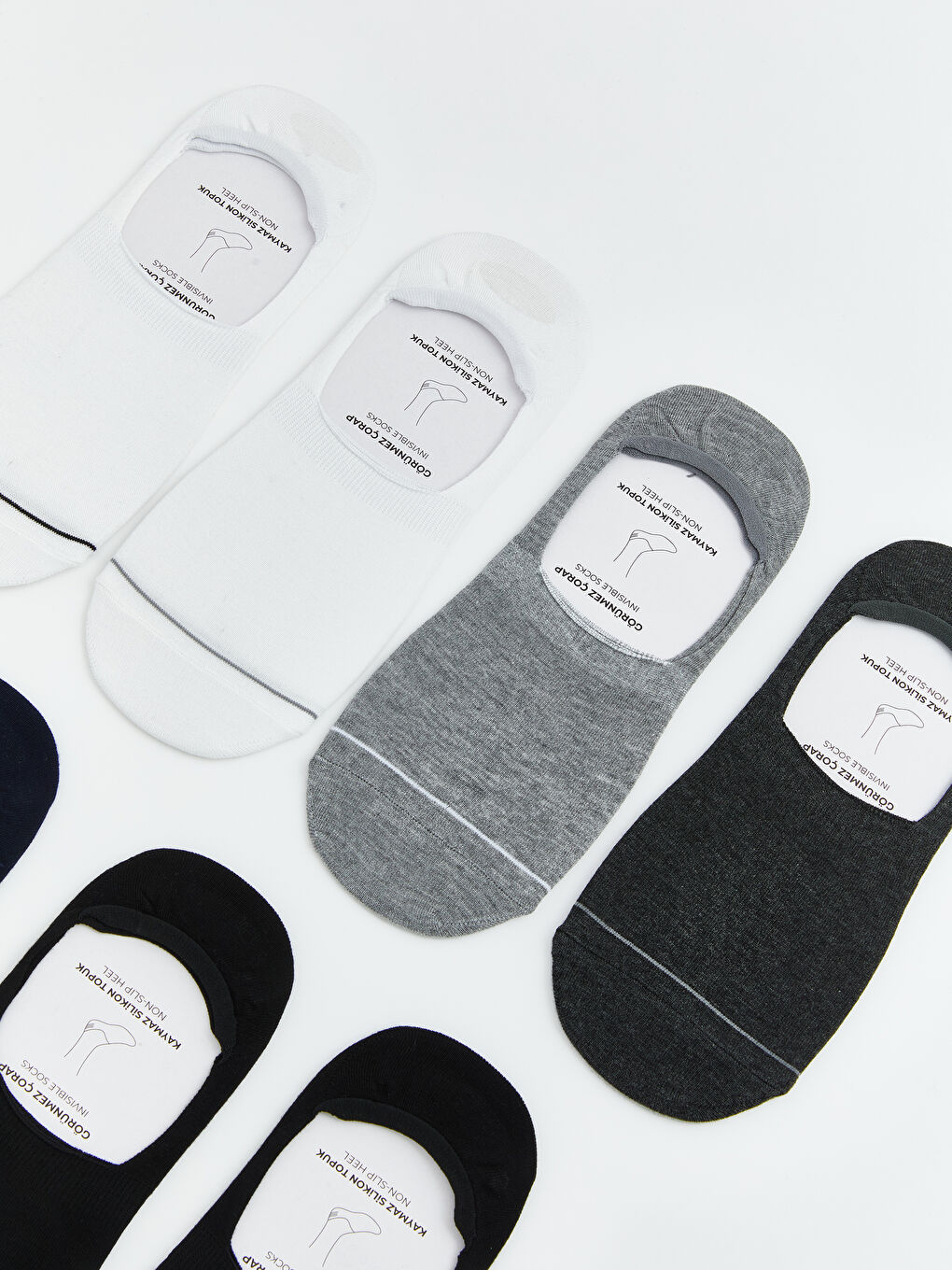 Karışık Erkek Bambu Babet Çorap 7'li-2