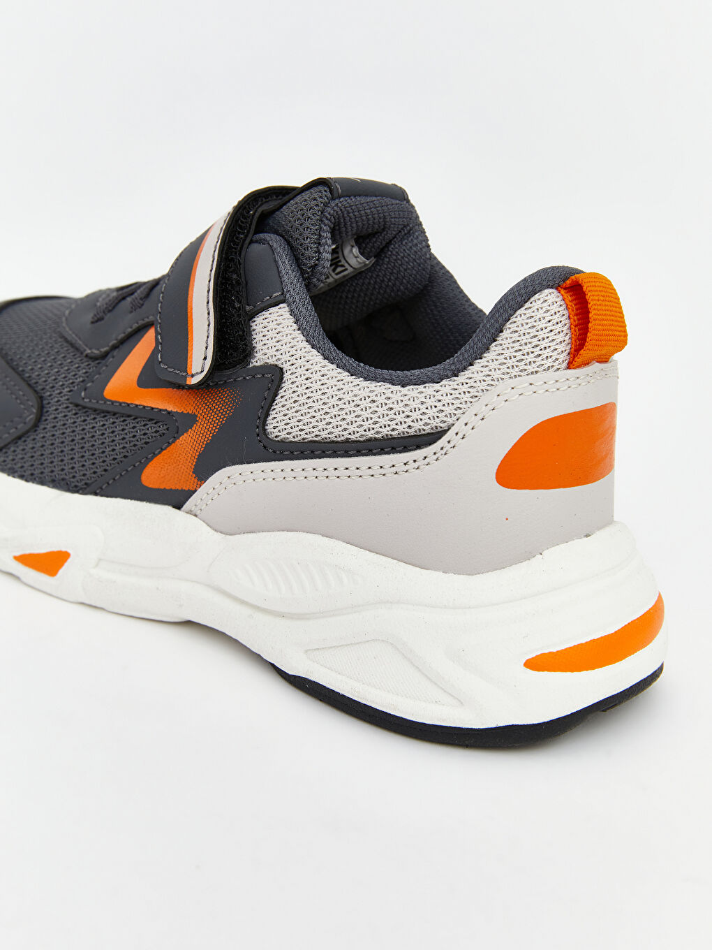 Antrasit Bağcık ve Cırt Cırtlı Erkek Bebek Spor Ayakkabı	-4