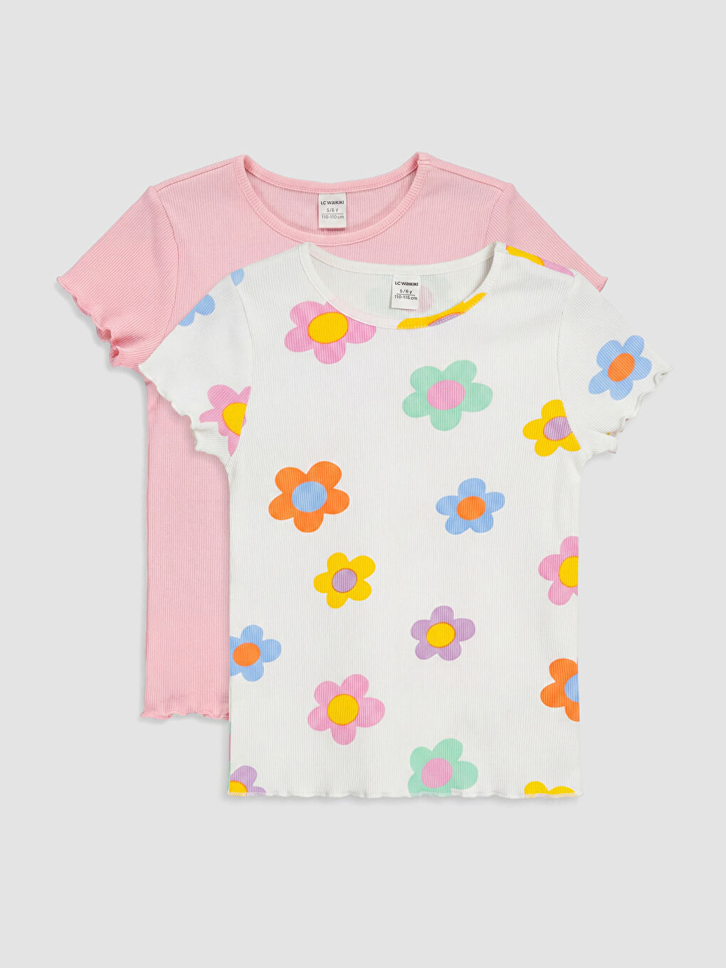 تيشيرت وردي فتاة