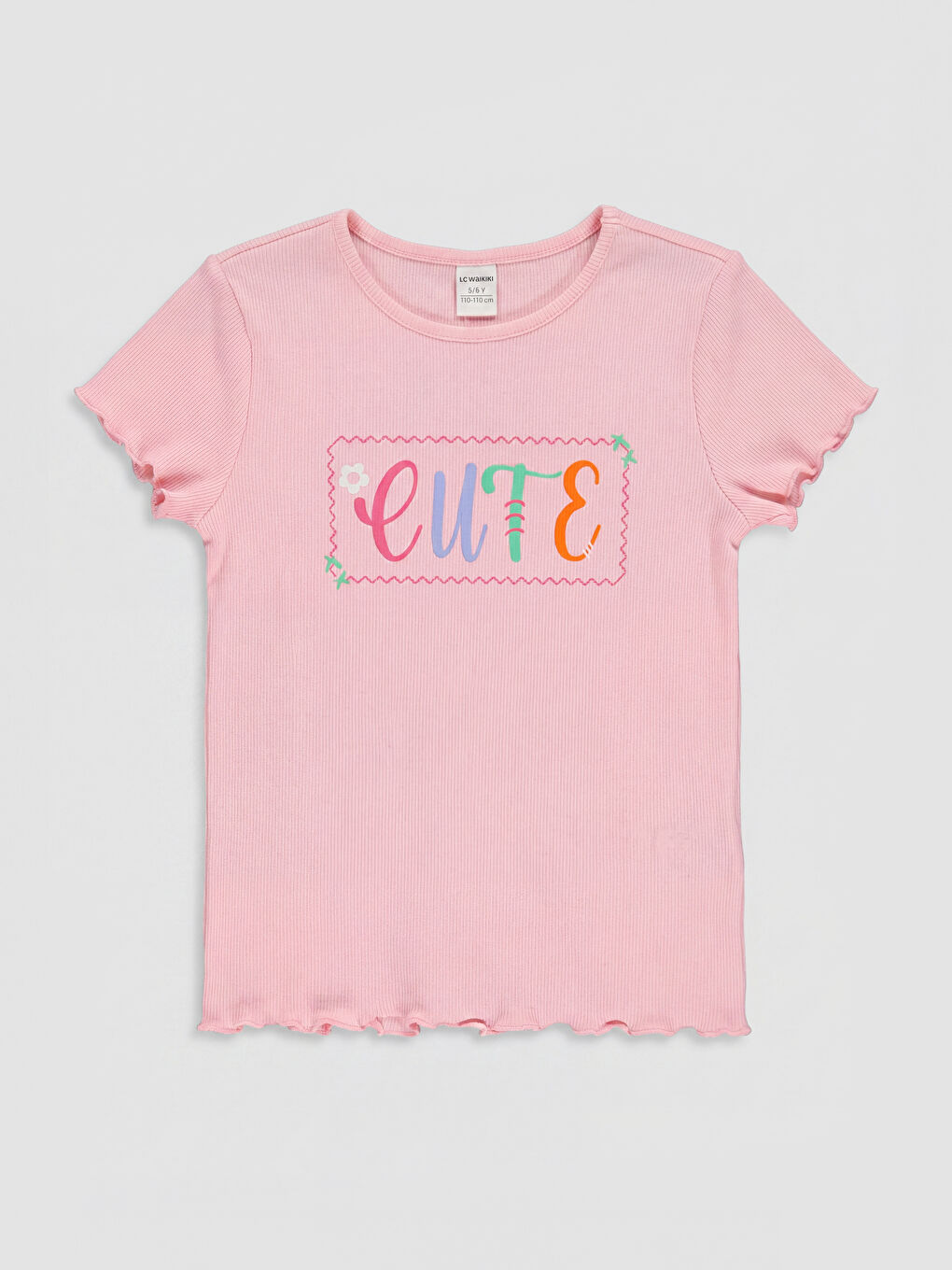 تيشيرت وردي فتاة-1