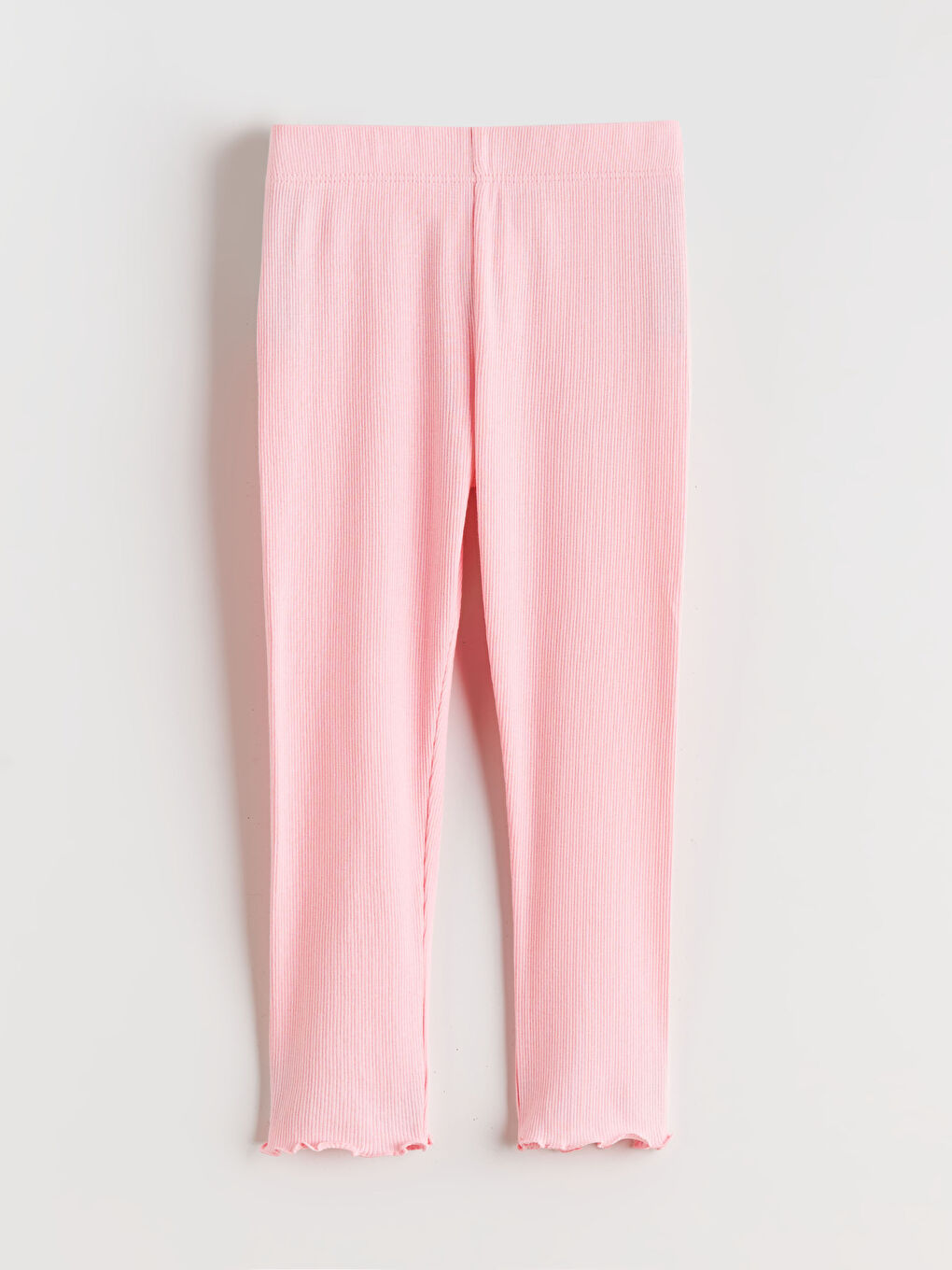 Pembe Kız Çocuk Fırfırlı Tayt