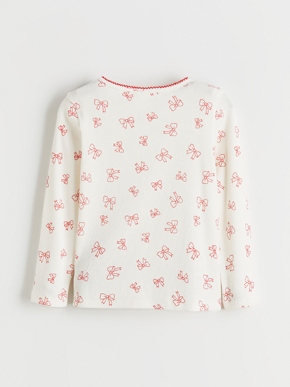 Ribbon-Print Tee and Leggings Set for Girls-3