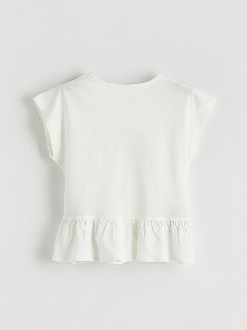 Crew Neck Printed Girl Blouse and Pants-3