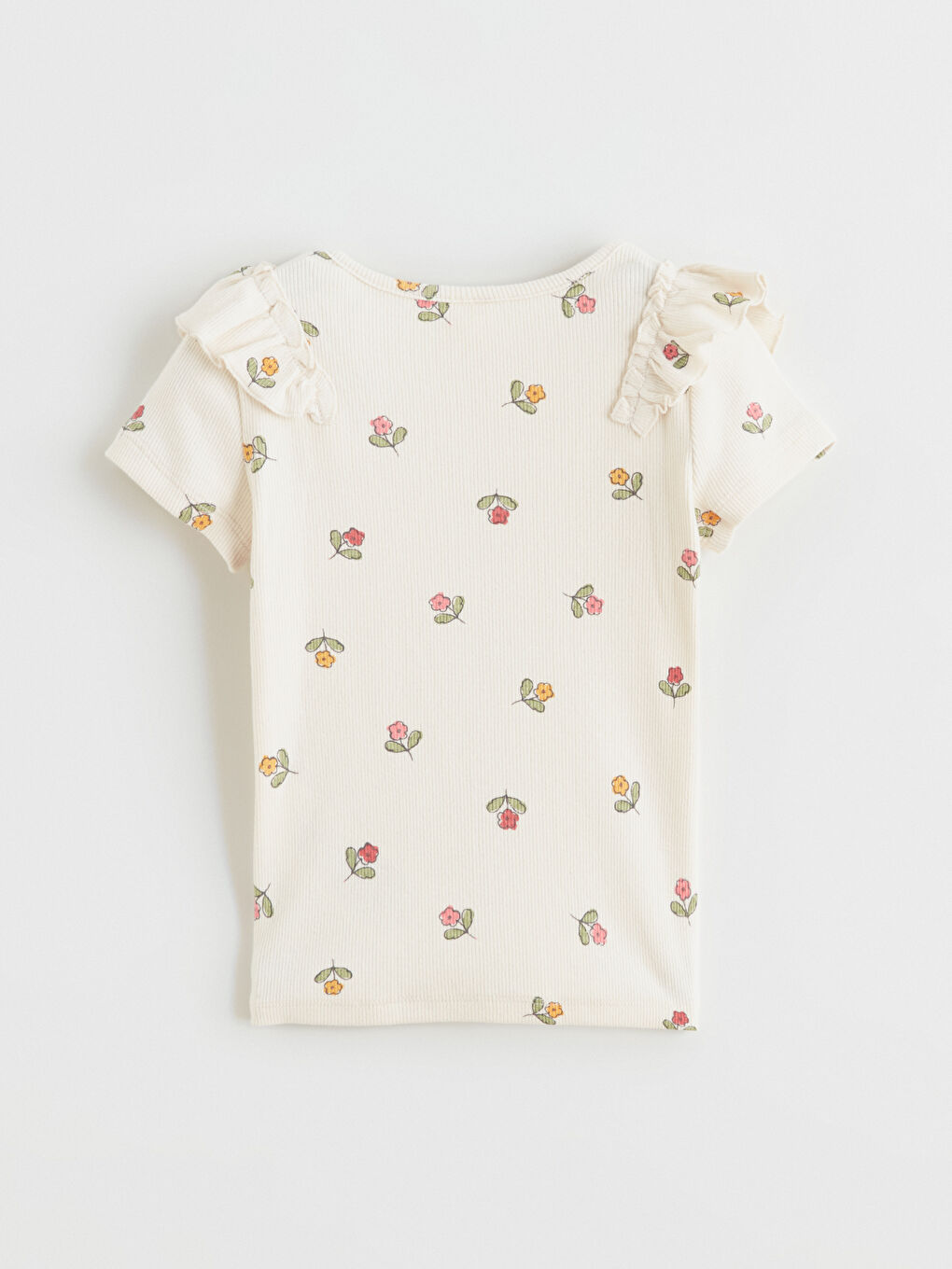 Komplet za devojčice: majica sa cvetnim dezenom i helanke-3