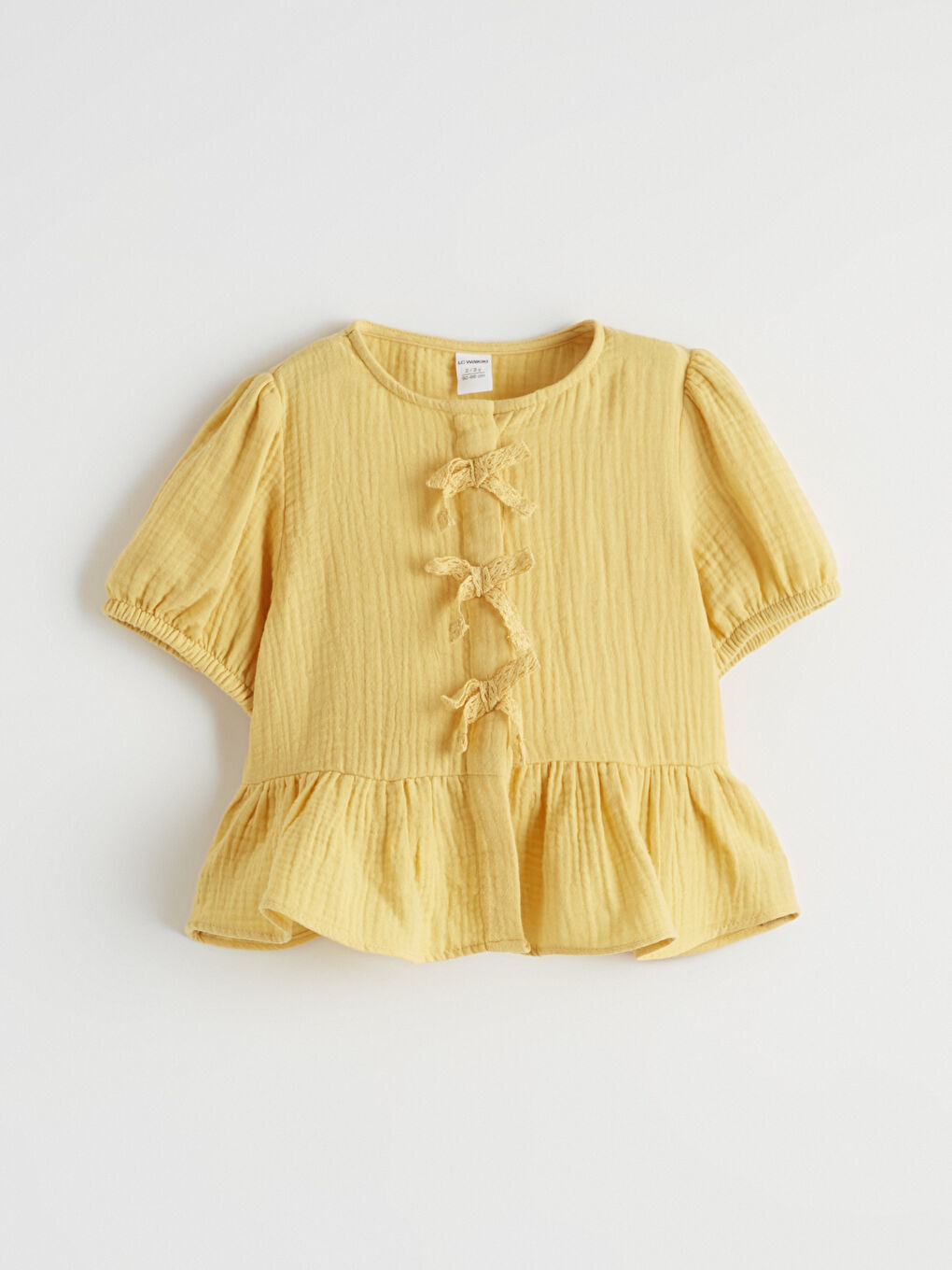 Girls' Blouse and Trousers with Bow Detail-1