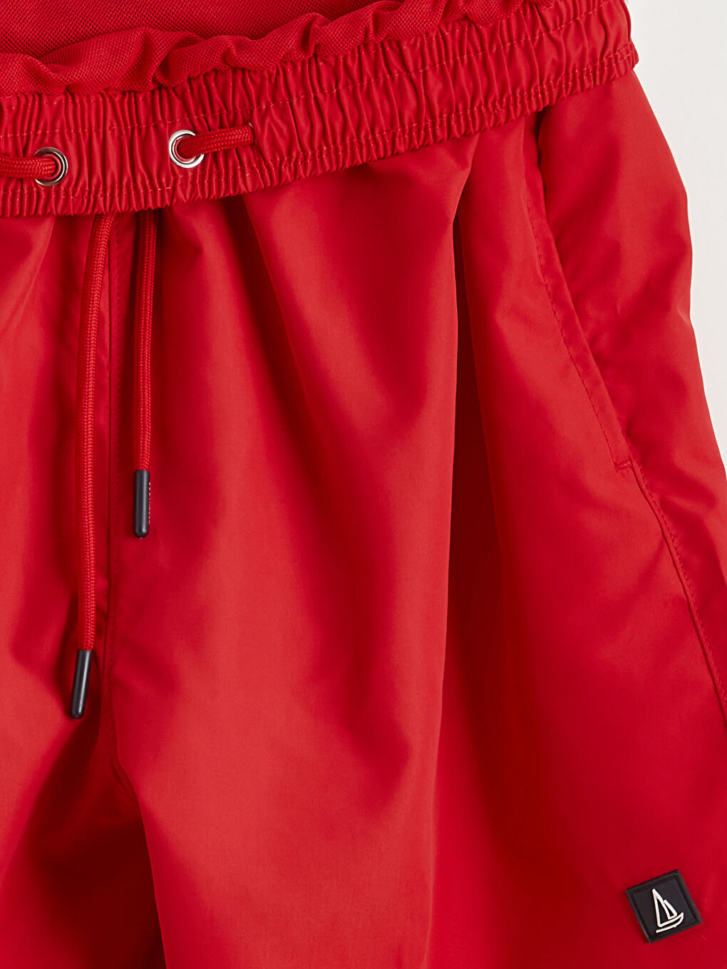 Kırmızı Kısa Boy Erkek Yüzme Şort-5