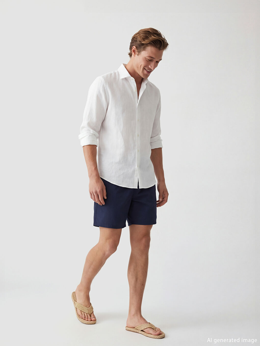 Lacivert Kısa Boy Erkek Yüzme Şort