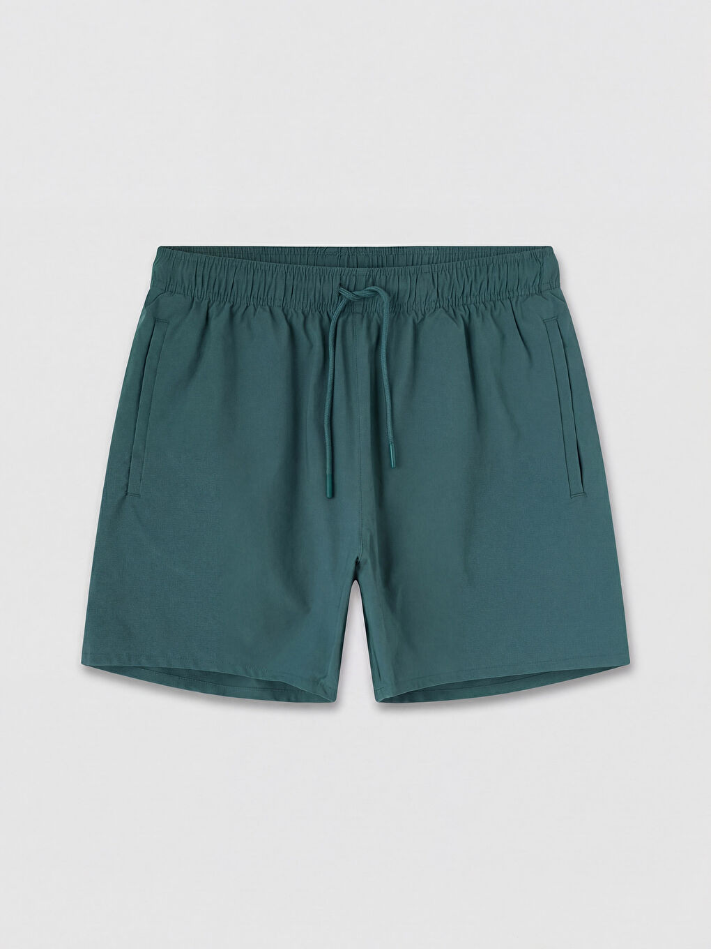 Yeşil Kısa Boy Erkek Deniz Şortu-4