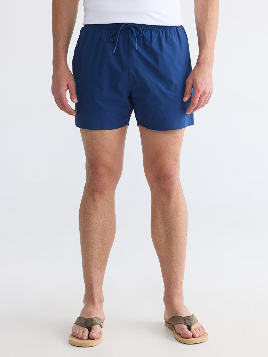 Lacivert Kısa Boy Erkek Deniz Şortu-1