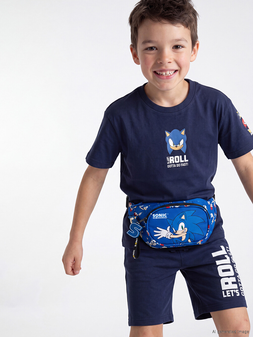Sonic Printed Boys' Waist Bag
