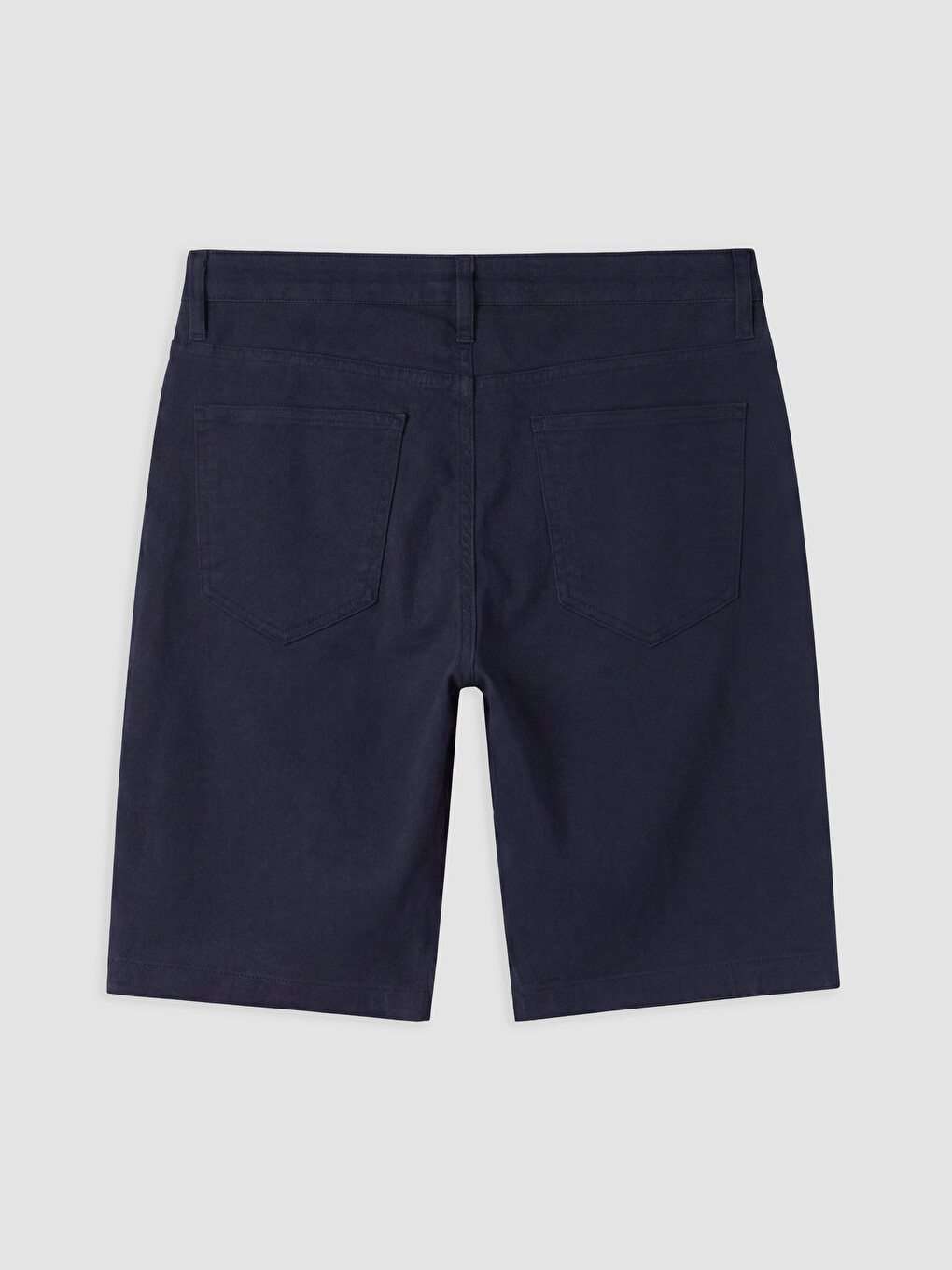 Lacivert Slim Fit Gabardin Erkek Şort-1