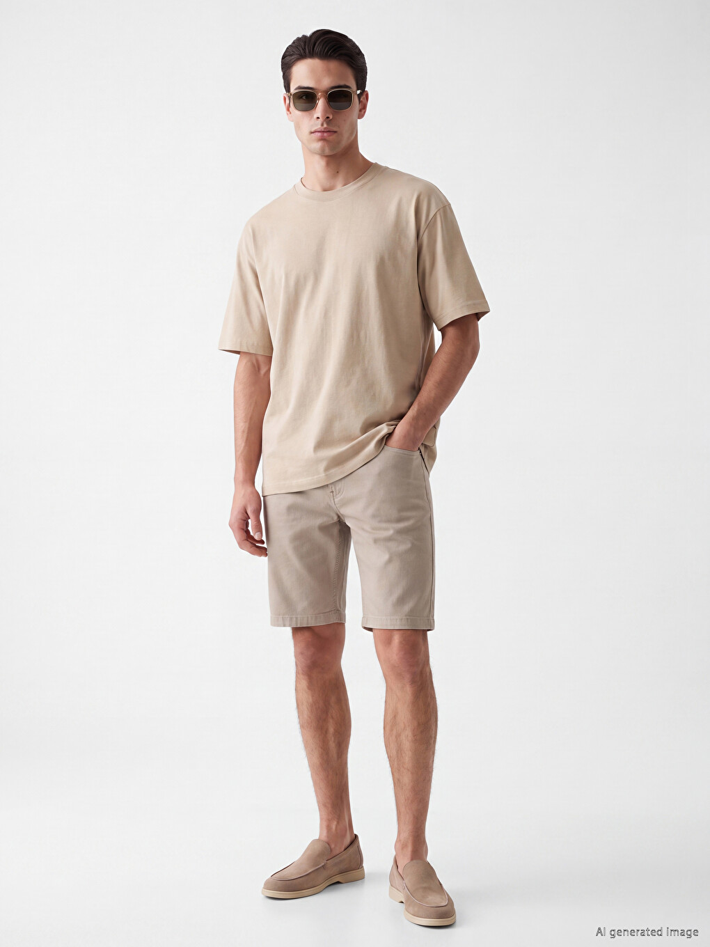 Pantallona Të Shkurtra Slim Fit Për Burra-1