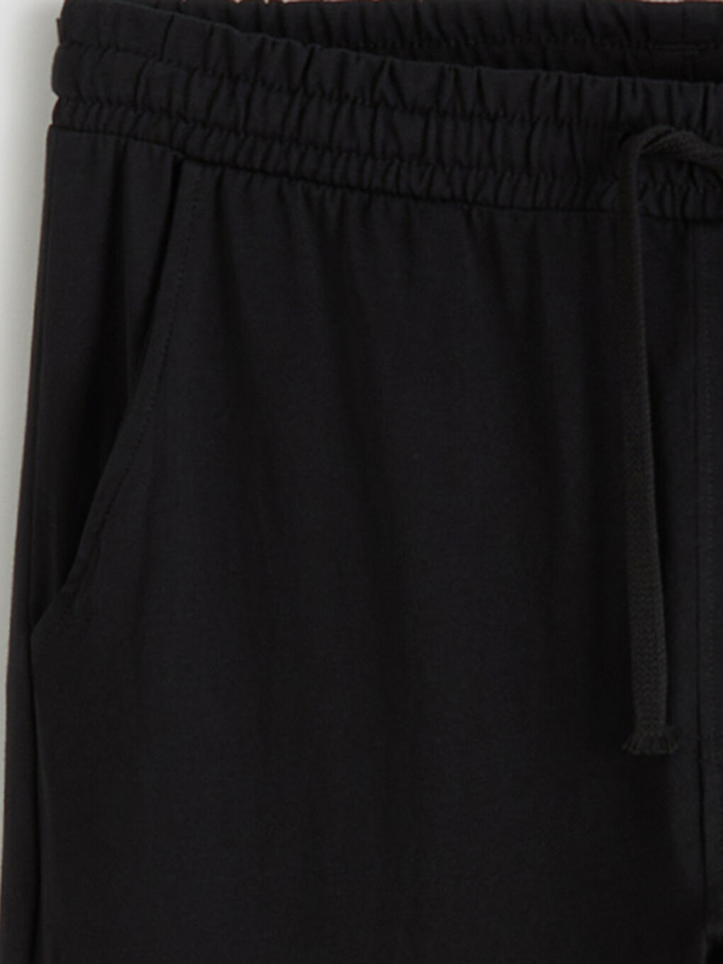 Siyah Standart Kalıp Erkek Eşofman Altı-1