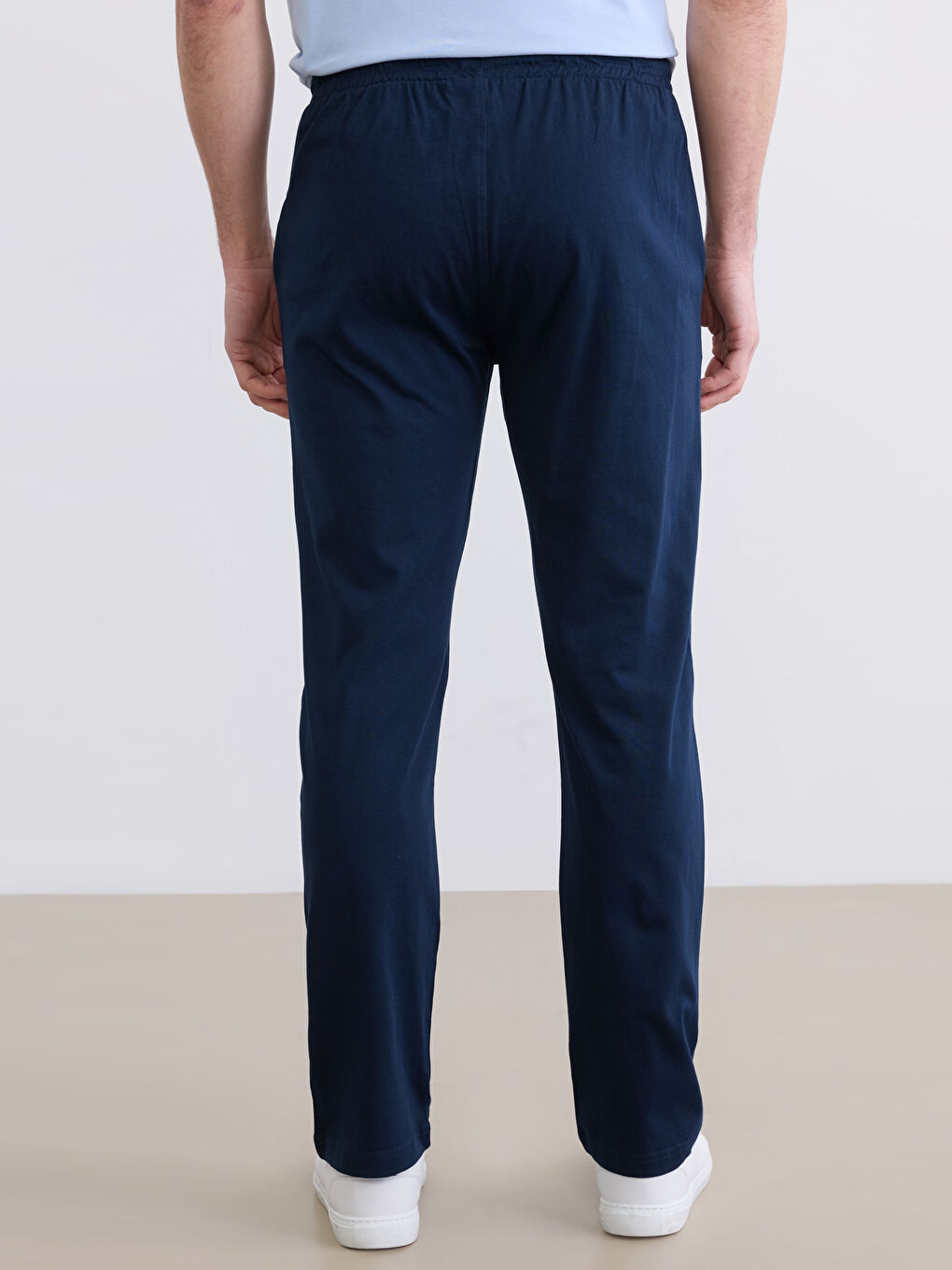 Lacivert Standart Kalıp Erkek Eşofman Altı-3