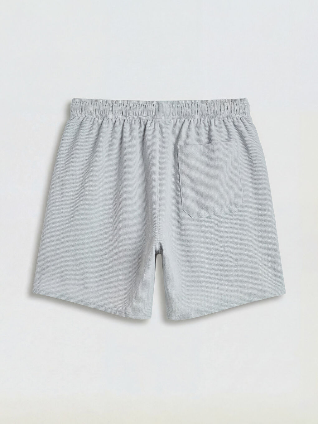 Gri Kısa Boy Erkek Deniz Şortu-5