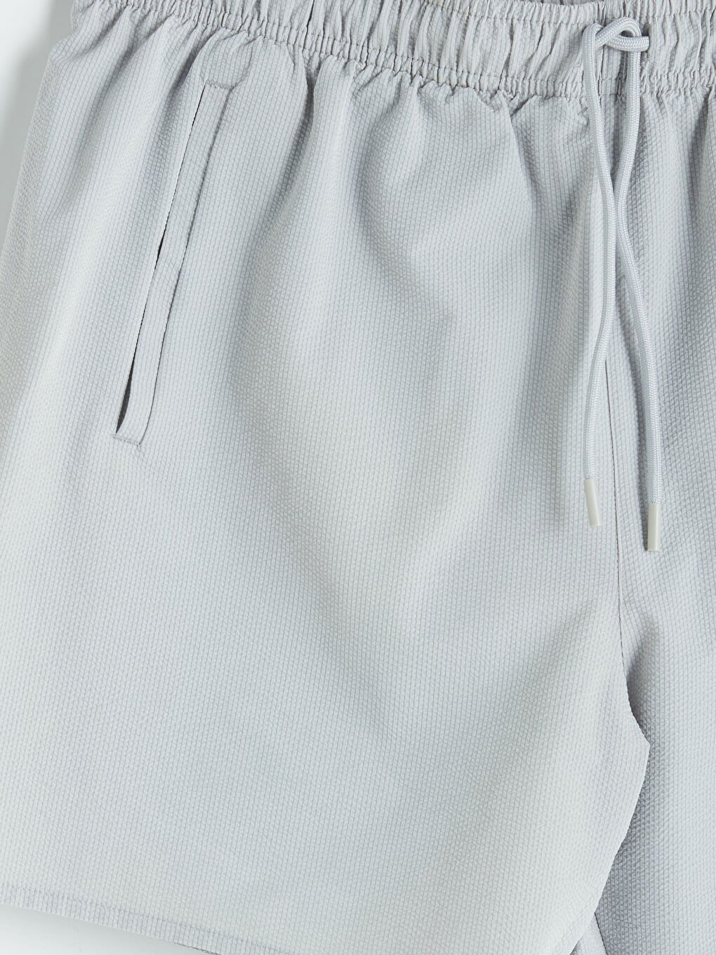 Gri Kısa Boy Erkek Deniz Şortu-6