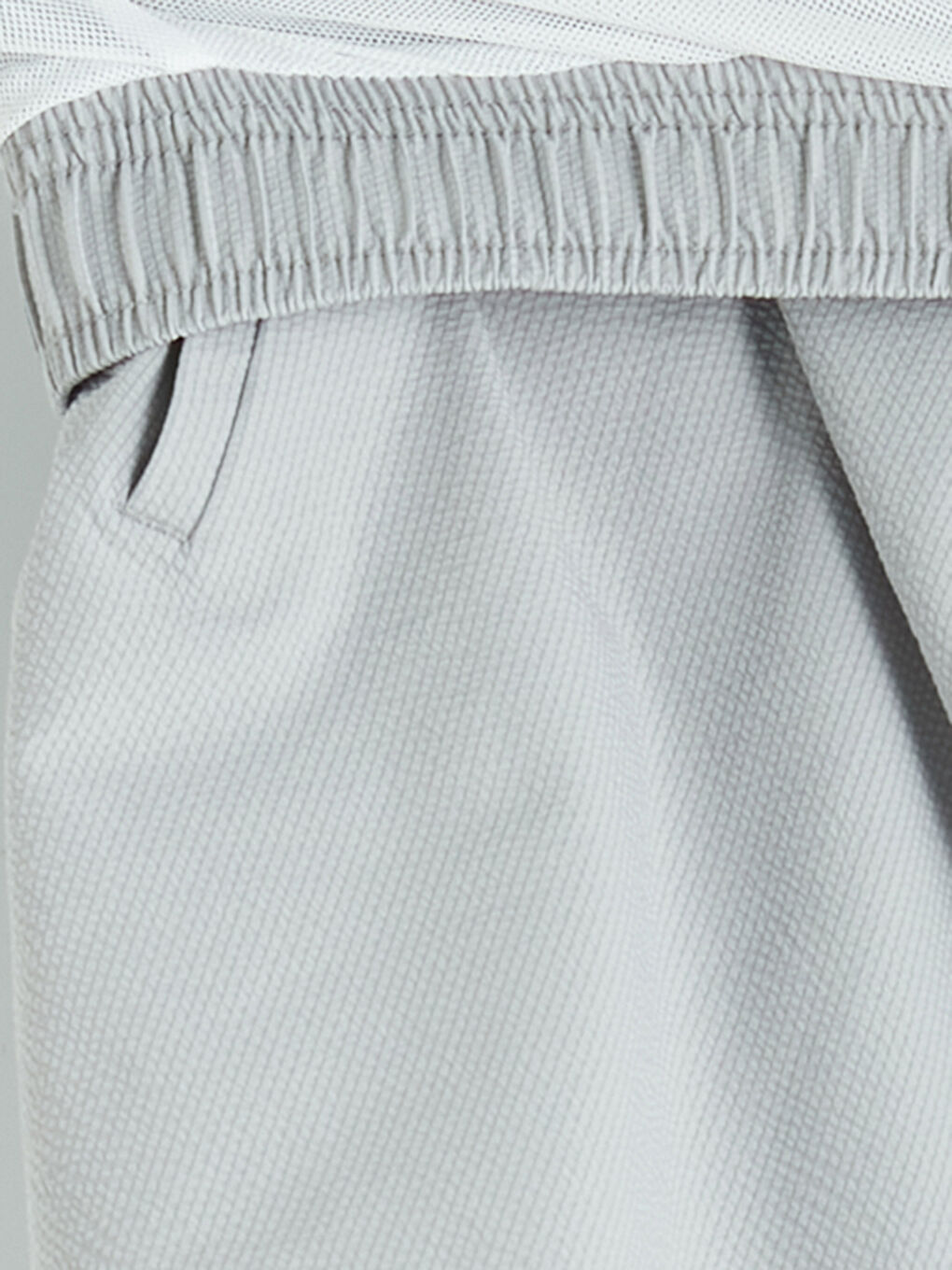 Gri Kısa Boy Erkek Deniz Şortu-7