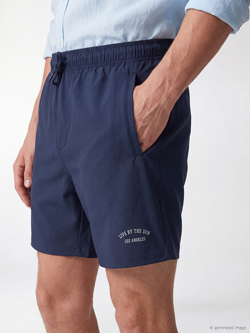 Short Los Angeles Printed Men's Swimming Shorts-2