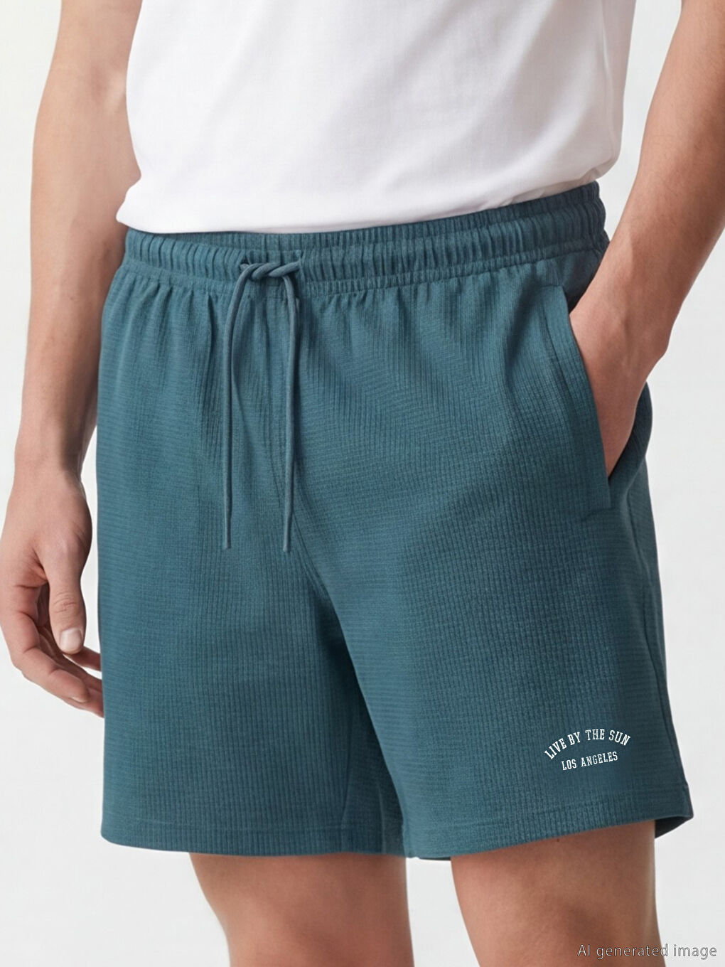 Petrol Kısa Boy Erkek Deniz Şortu-2