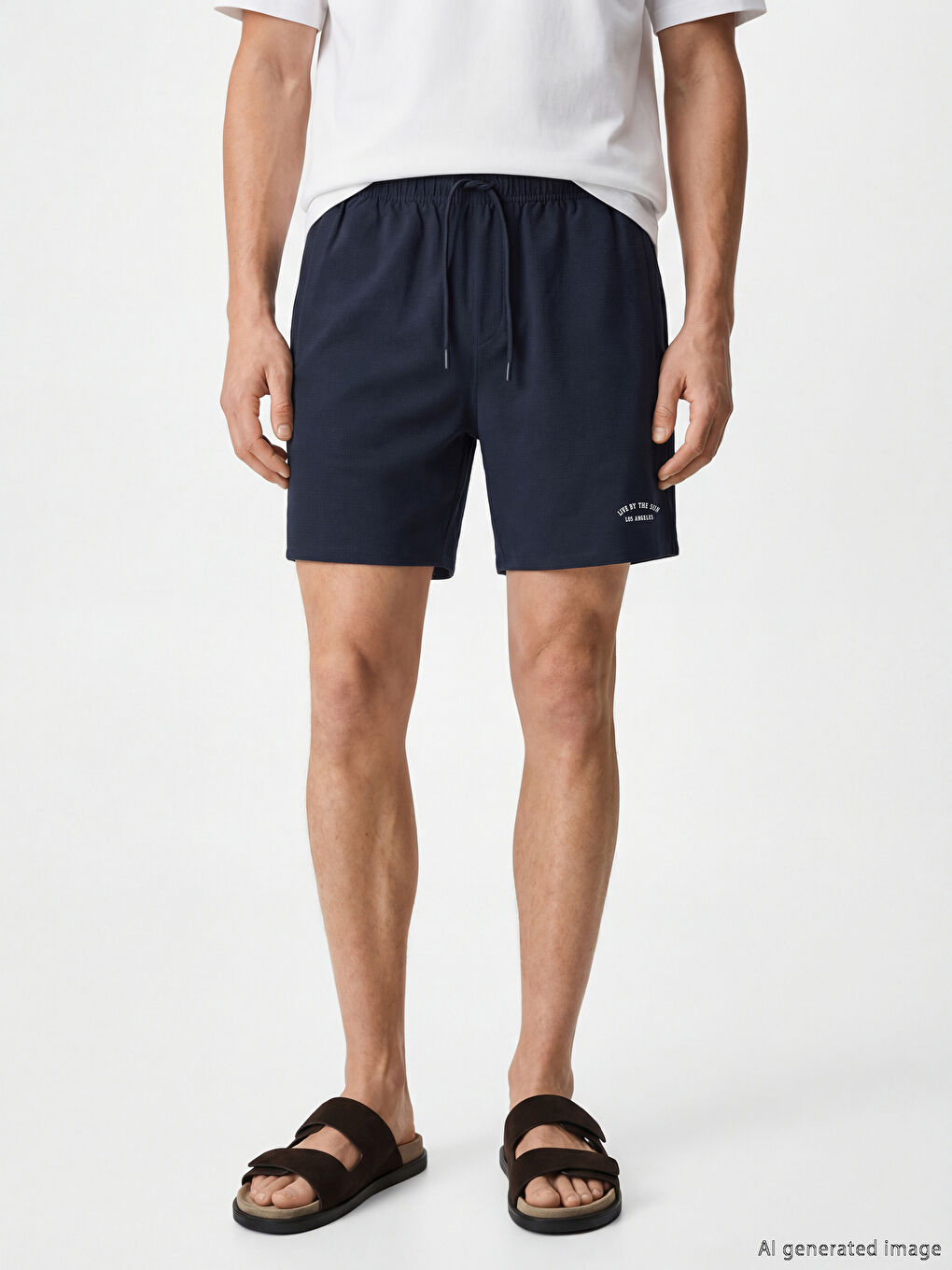 Lacivert Baskılı Erkek Pijama Takımı-2