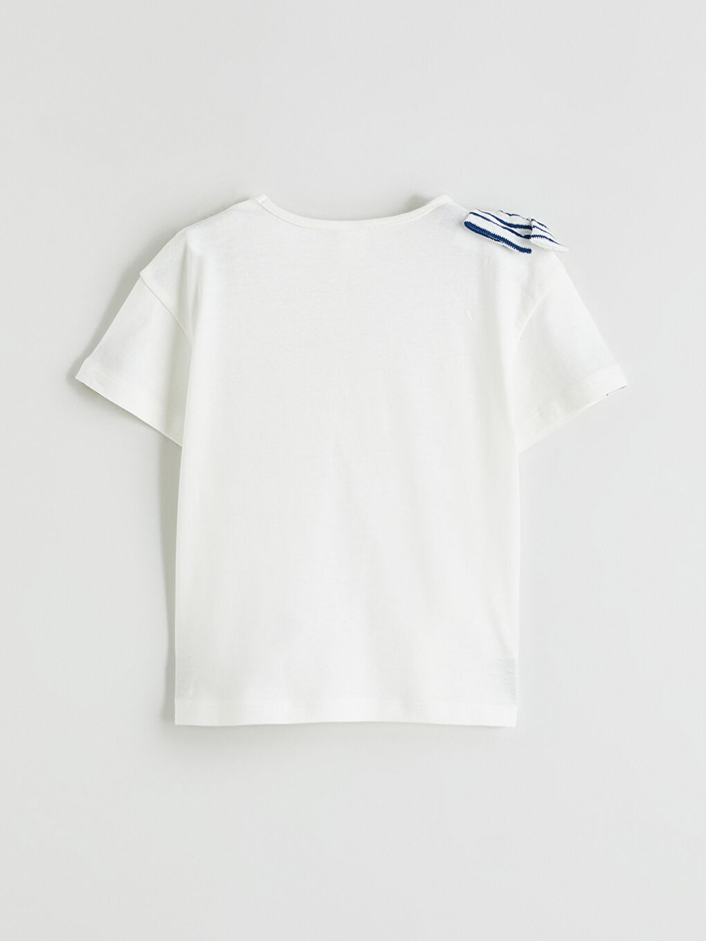 Ribbon Detailed Girls' T-shirt and Trousers-3