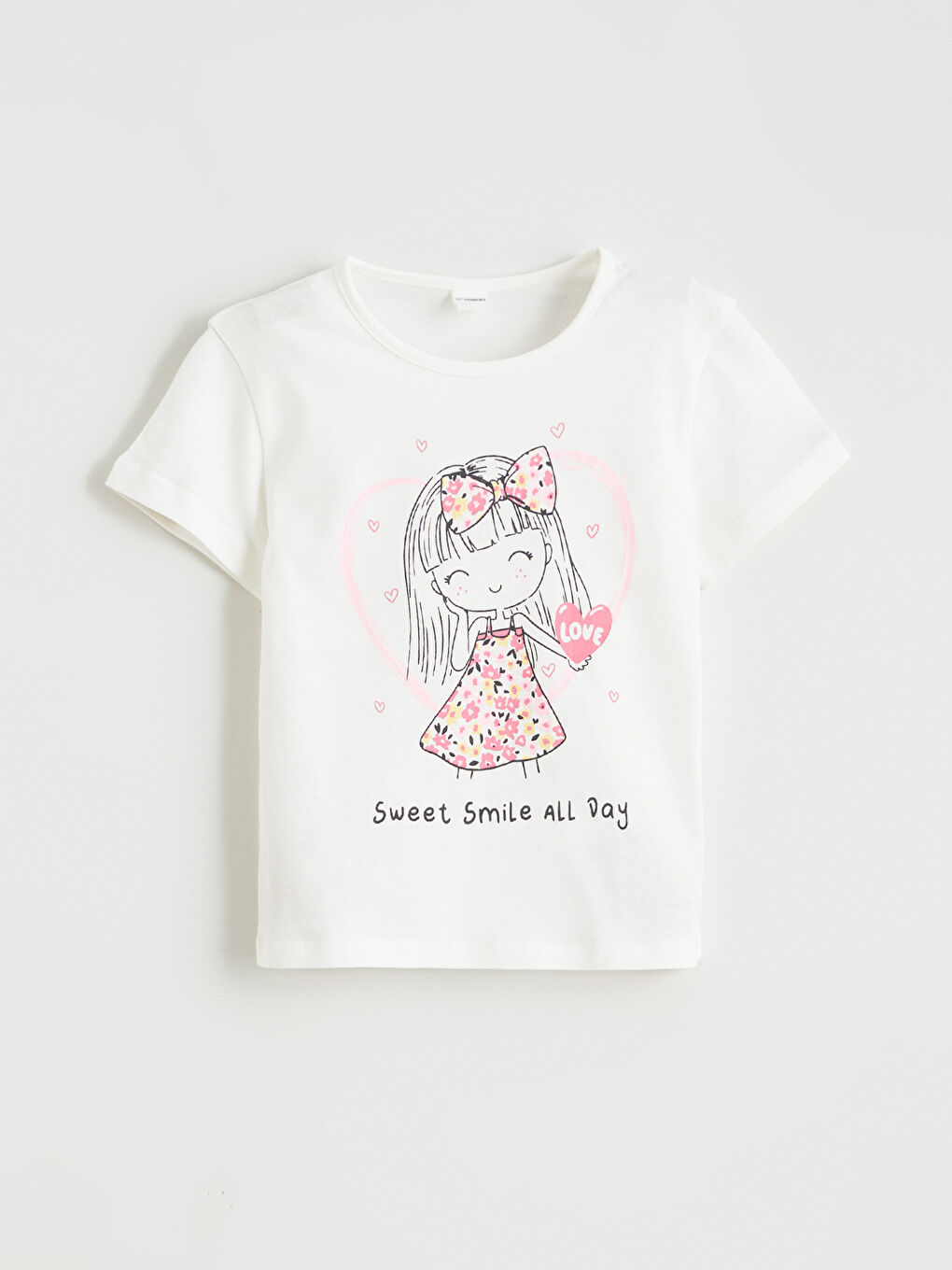 Mädchen ECRU T-Shirt