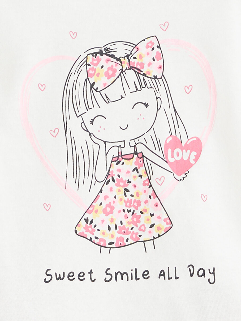 Mädchen ECRU T-Shirt-1