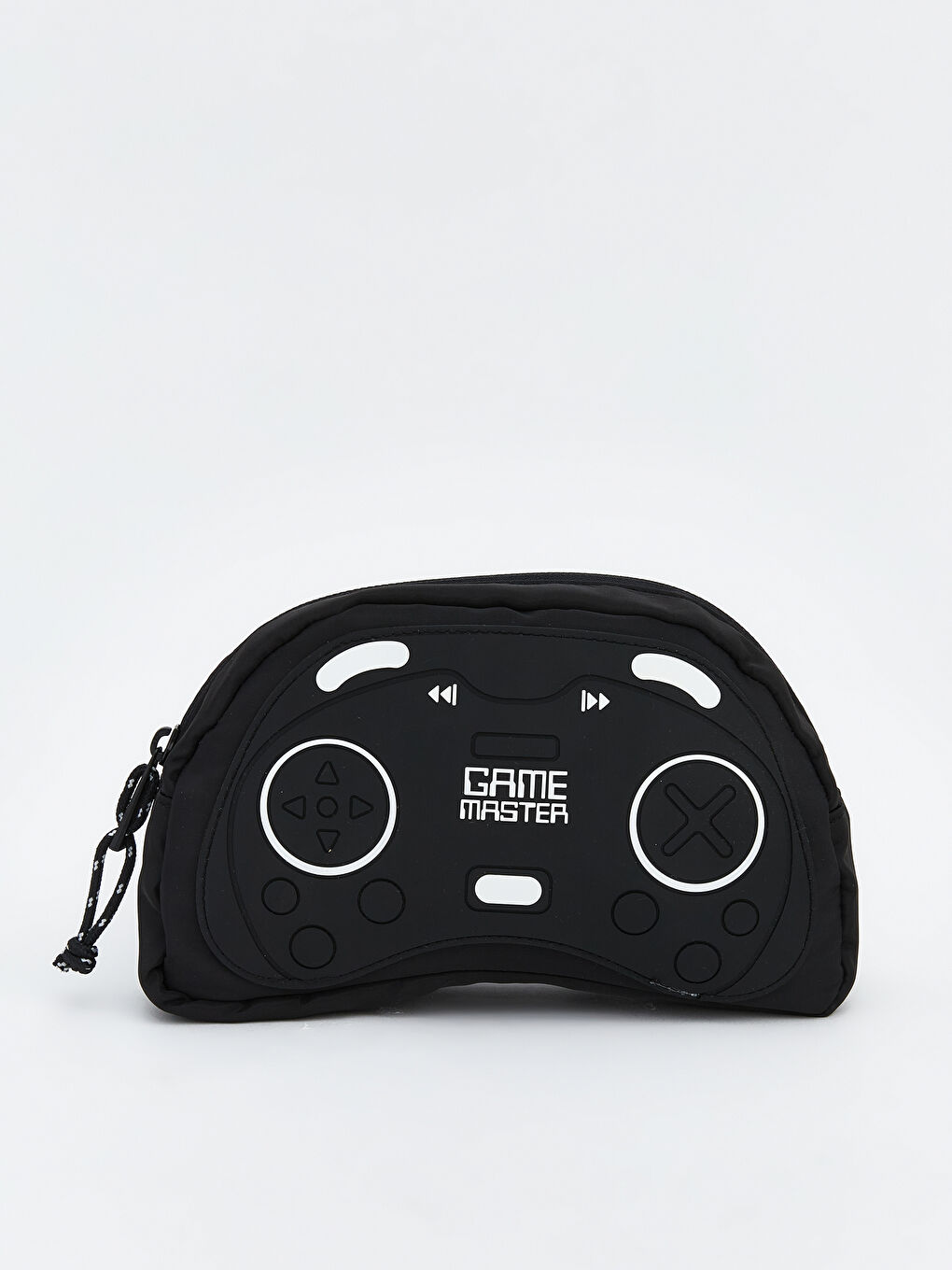 Siyah Oyun Konsolu Figürlü Erkek Çocuk Göğüs Çantası