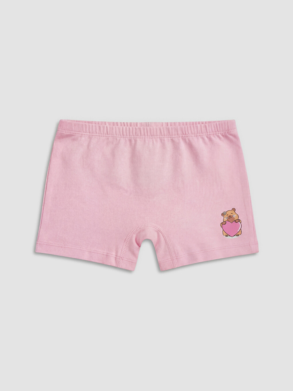 Pembe Baskılı Kız Çocuk Boxer