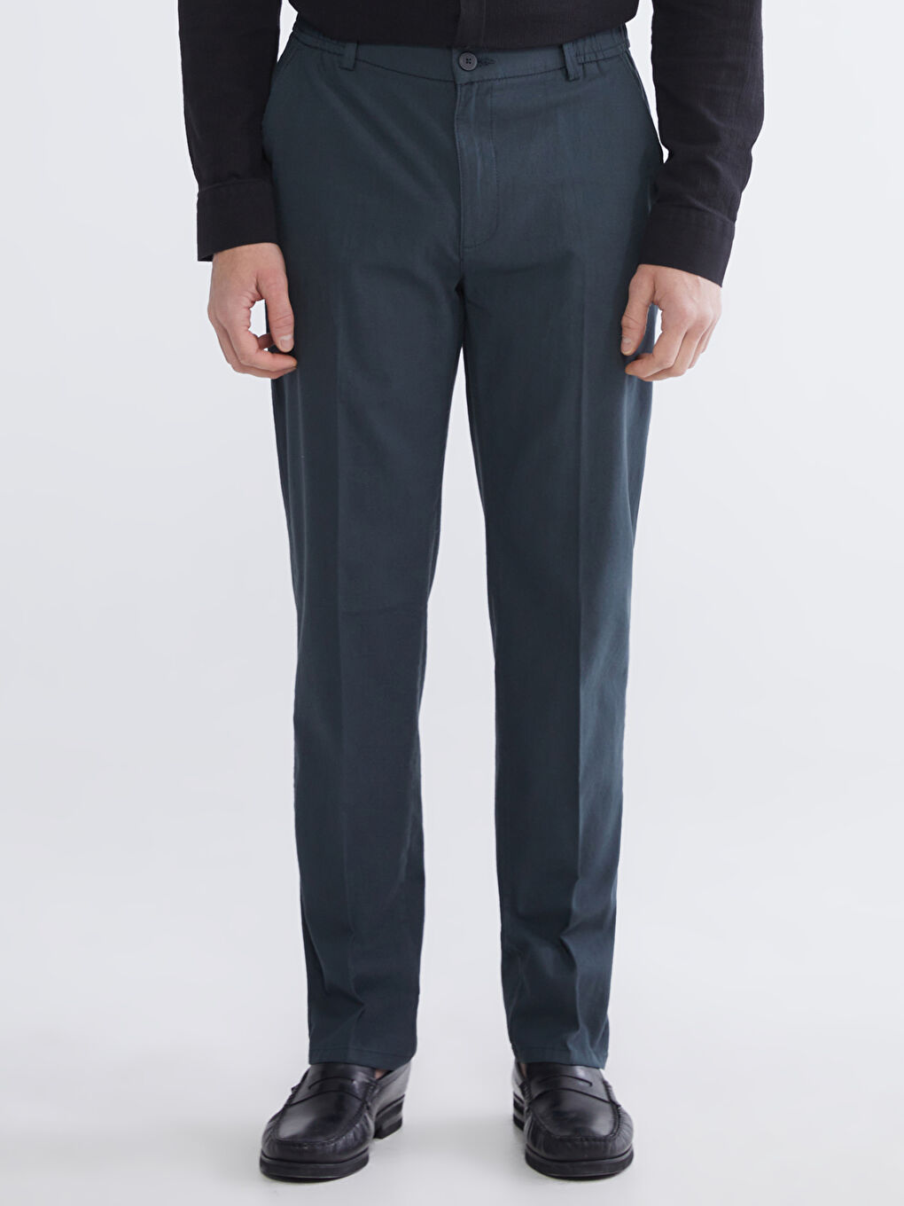 Man ANTHRACITE Chino Trousers-1