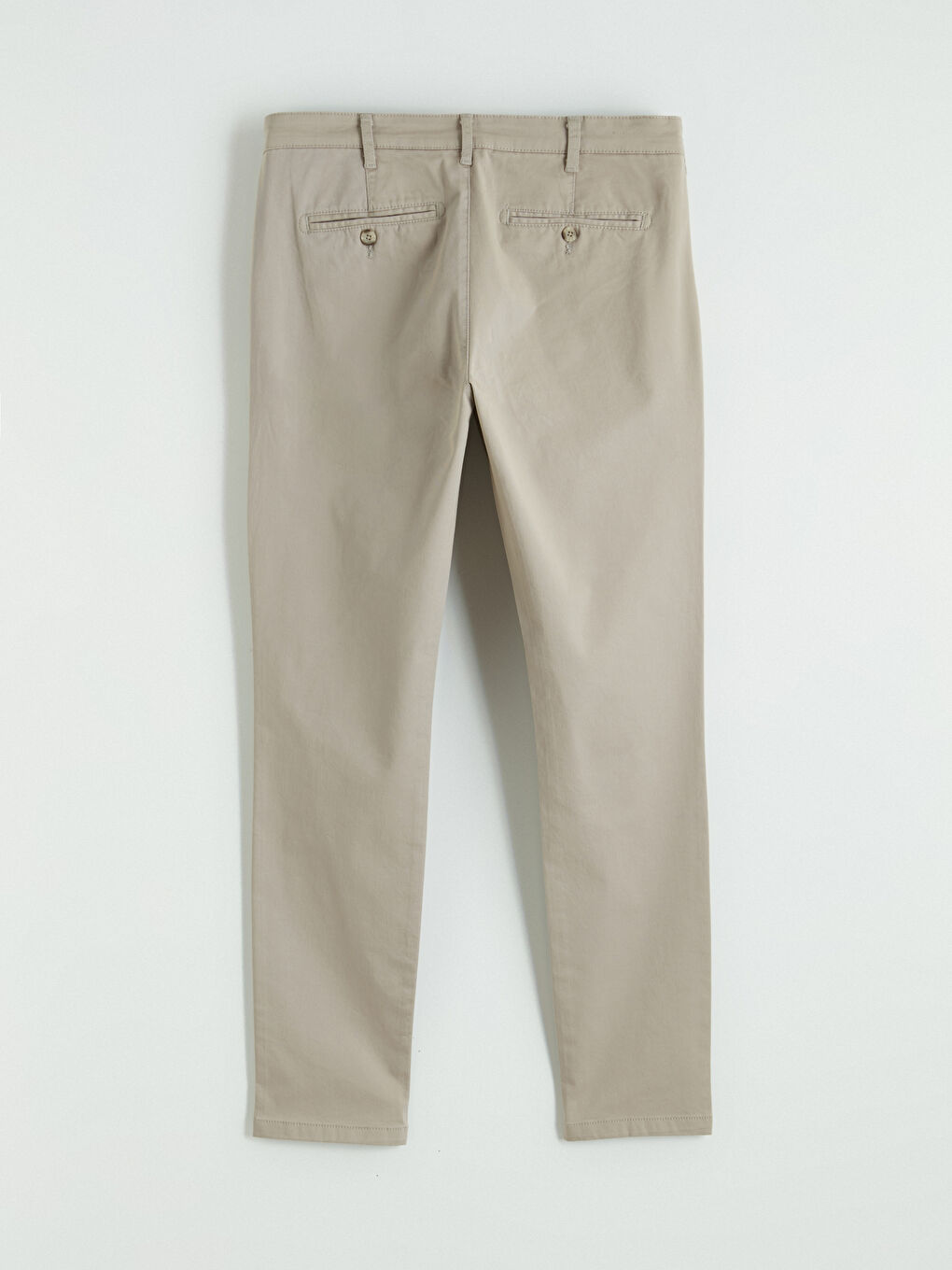 Bej Ekstra Dar Kalıp Erkek Chino Pantolon-5