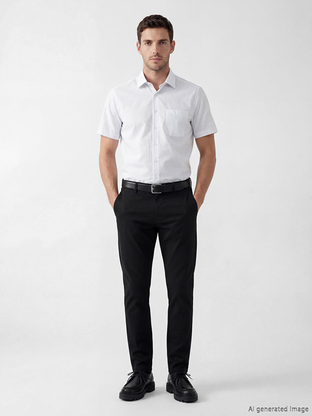 Siyah Ekstra Dar Kalıp Erkek Chino Pantolon