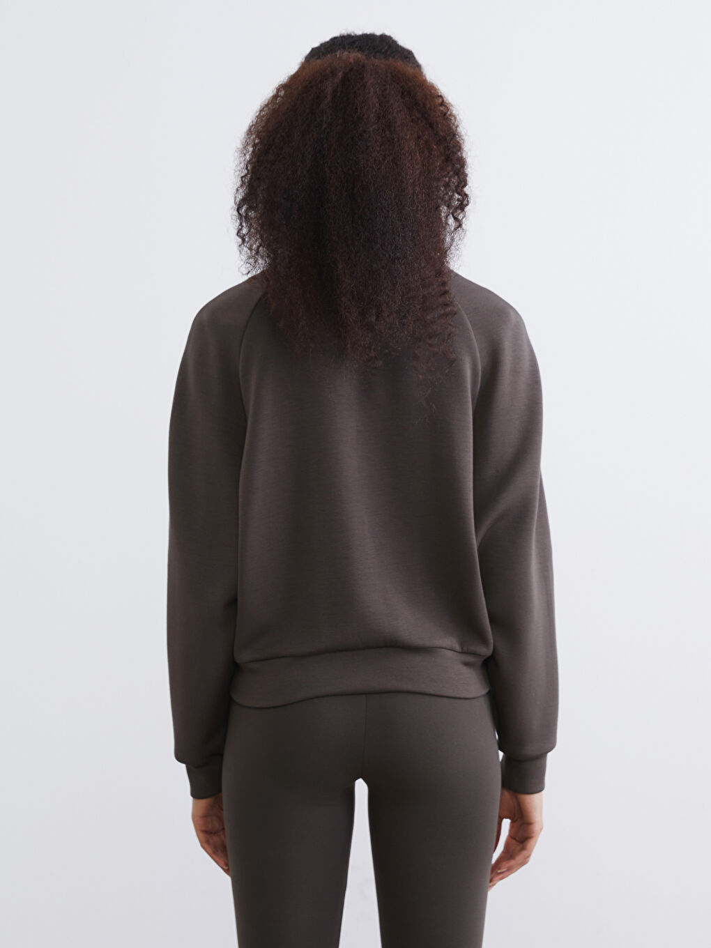 Women's High Neck Oversized Zip-Up Sweatshirt-3