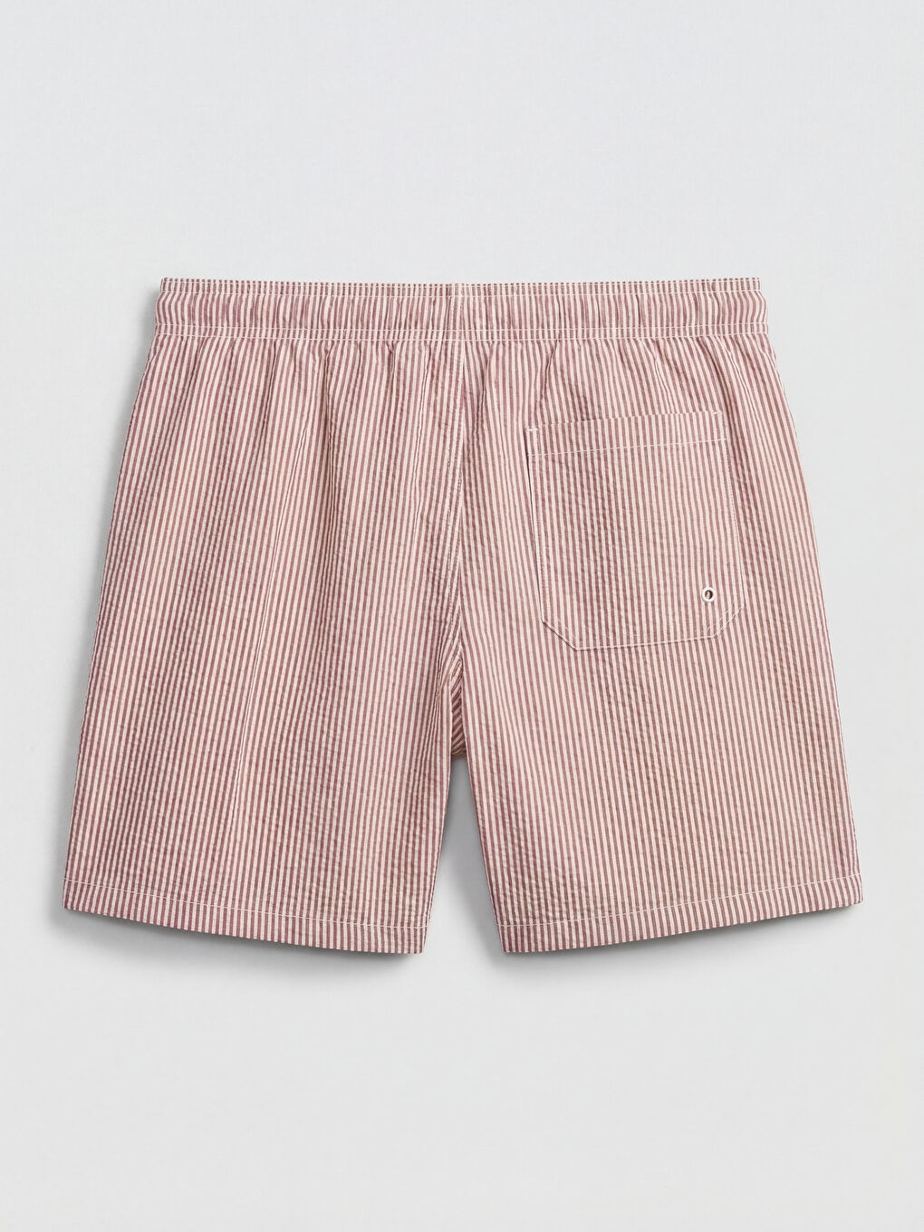 Turuncu Çizgili Erkek Deniz Şortu-1