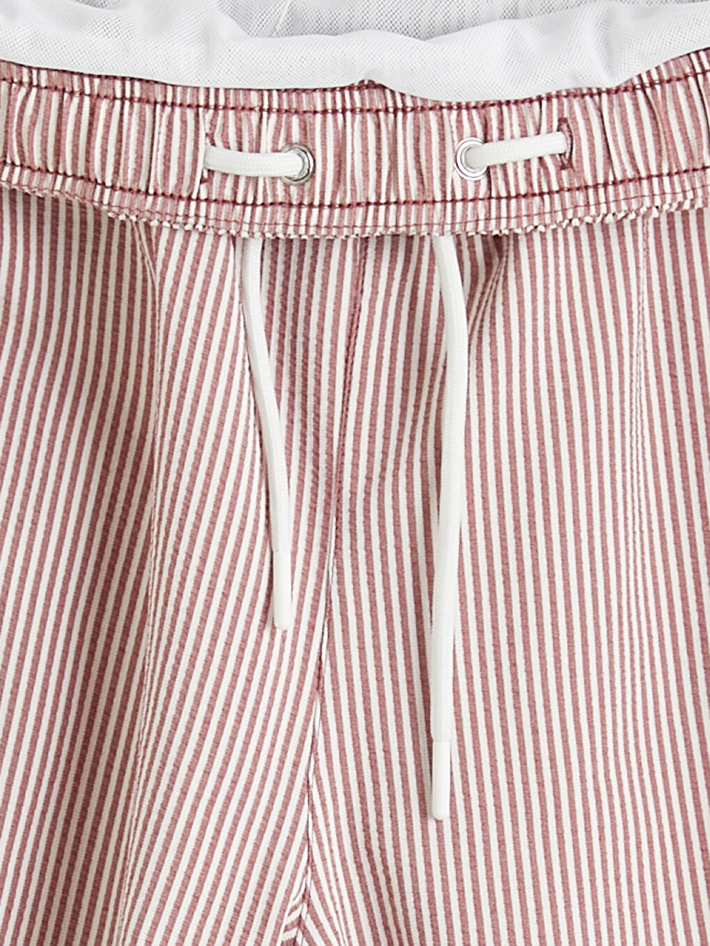 Turuncu Çizgili Erkek Deniz Şortu-3