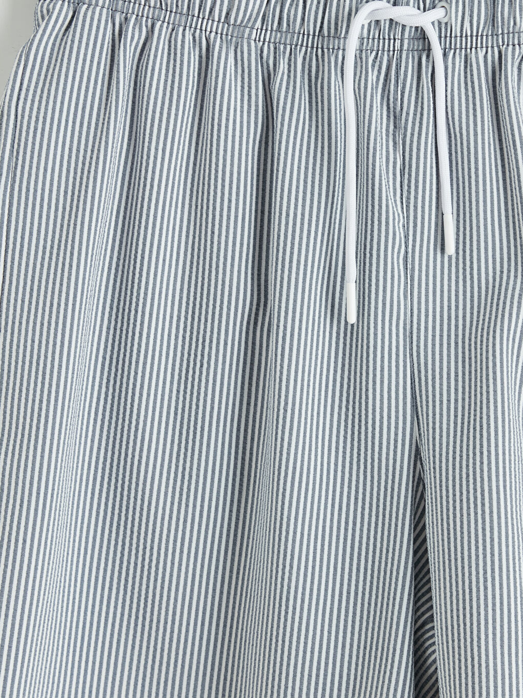 Lacivert Kısa Boy Çizgili Erkek Deniz Şortu-2