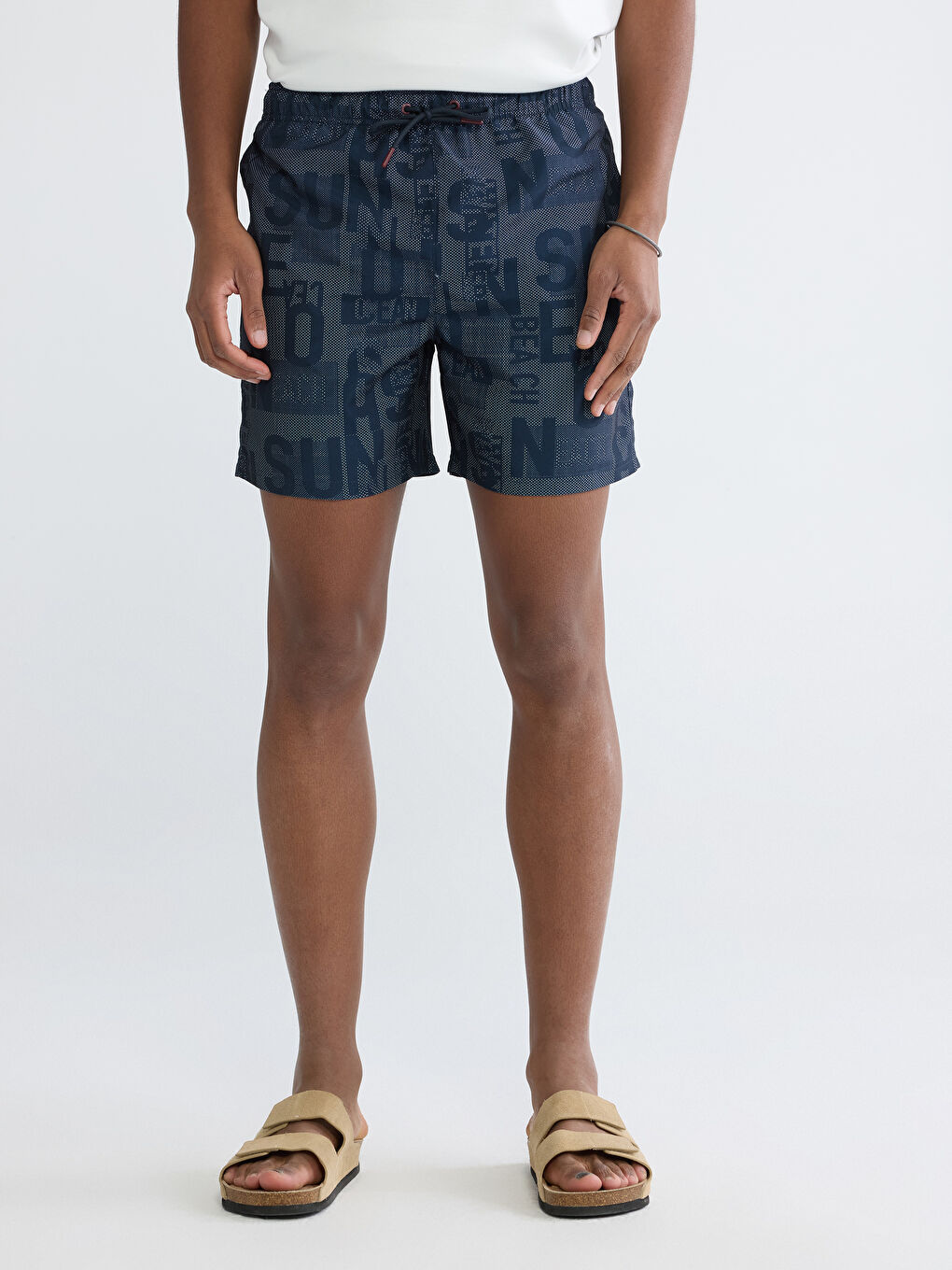 Ерлер көк Жүзуге арналған шорты-1