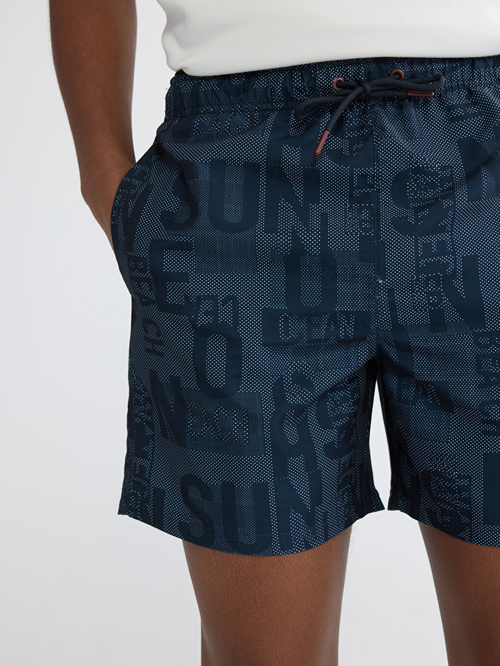 Ерлер көк Жүзуге арналған шорты-2