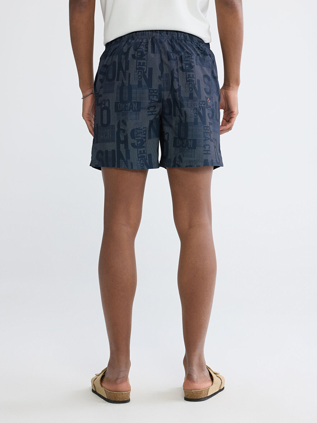 Ерлер көк Жүзуге арналған шорты-3