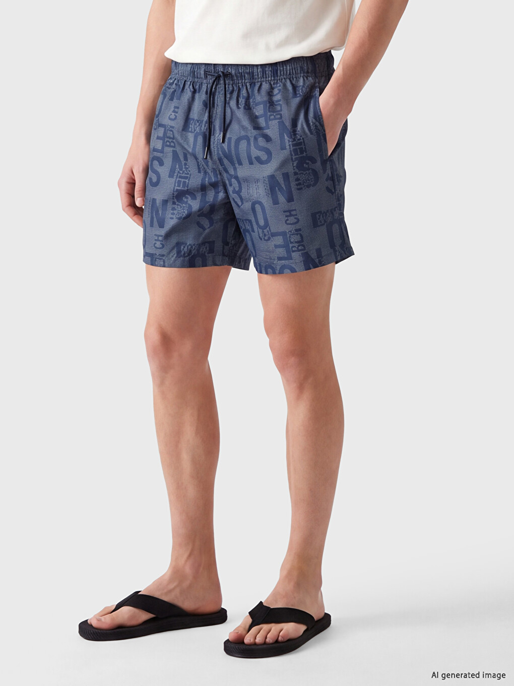 Mashkull Blu Shorte Noti-1