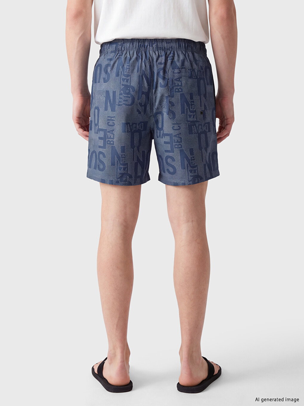 Mashkull Blu Shorte Noti-3