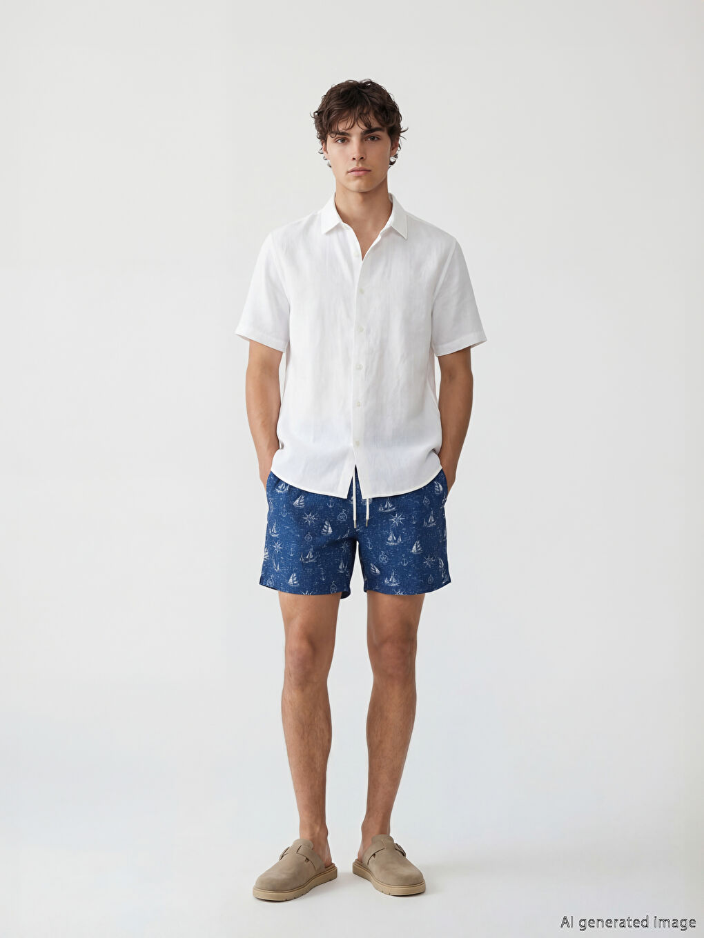 TAMNO PLAVA Šorts za kupanje Muškarac