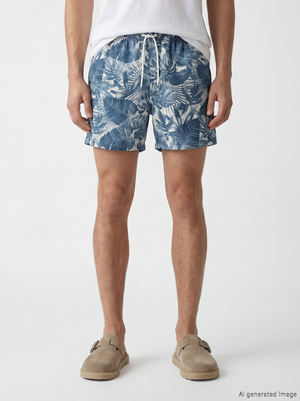 Мужчины Зелёный Шорты для плавания-1