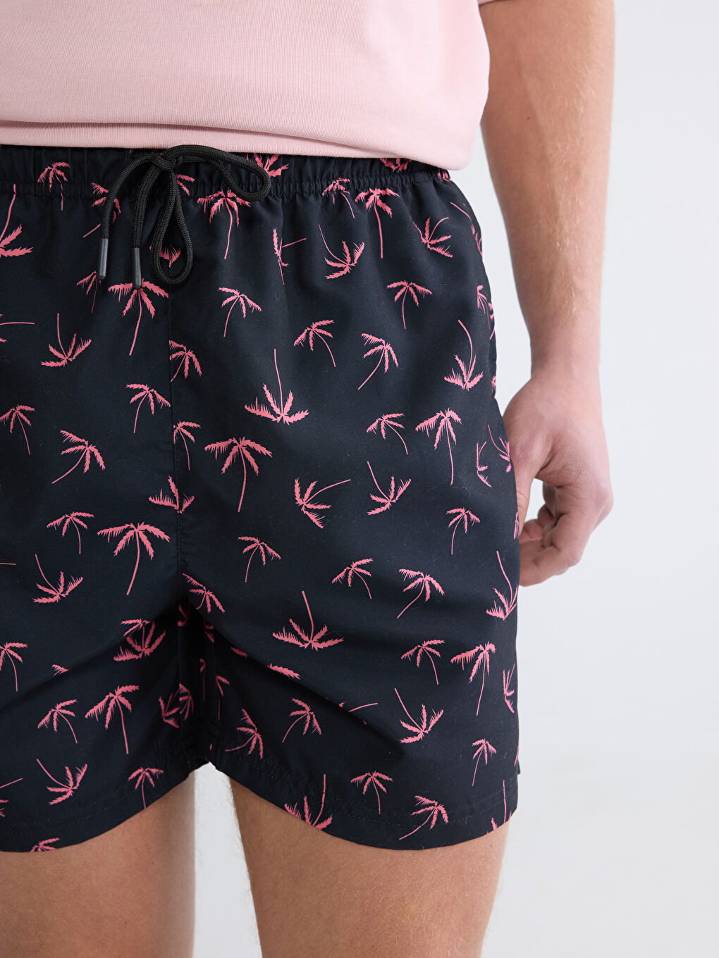 Шарени мъжки бански шорти-2